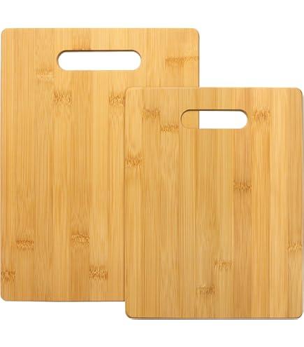 2-Piece Bamboo and Poly Cutting Board Set – Eco-Friendly Bamboo