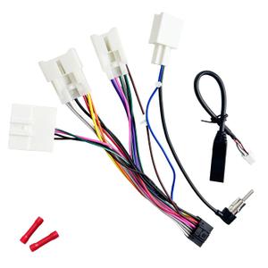 16Pin ISO Aftermarket Radio Harness Adapter for Toyota 2008-2019 with SWC everse Cable, 16Pin Android Car Stereo Wiring Harness with Antenna Adapter for Camry Corolla Highlander RAV4 Land Cruiser