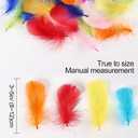 THARAHT 360pcs Colorful White Goose Feathers 3-5 inch Bulk for Crafting Dream Catcher Accessories Art Projects DIY Handmade Wedding Home Party Decorations Natural Feather