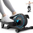 Under Desk Elliptical, Manual Elliptical Exercise Machine, Quite Foot Pedal Exerciser, Mini Elliptical Machines for Home Use, Compact Foot &Leg Pedal Exerciser, Exerciser for Seniors, Max Load 300LBS