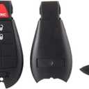 ECCPP M3N5WY783X 1X Replacement Uncut 433MHz Keyless Entry Remote Key Fob for C hrysler 300 Town & Country/for D odge Durango Challenger Charger Journey Grand Caravan/for V olkswagen Routan IYZ-C01C