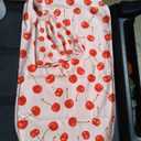 Red Cherrys Newborn Swaddle Blankets Hat Sets Soft Baby Receiving Blanket Swaddle Sack for Baby Shower Infant Boy Girl Gift