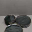 PULOTE 100PCS Green Plastic Plates - Green Disposable Plates With Gold Rim - Include 50 Pieces Dinner 10.25inch,50 Pieces Dessert 7.5inch for Party&Christmas