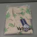 Vytroon Men's Hawaiian Shirts Wrinkle Free Short Sleeve Button Down Tropical Beach Vacation Shirt (M)