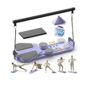 Pilates Board,Pilates Reformer Sets, Multifunctional Abdominal Pilates Board for Home Workout Equipment, Portable Foldable Ab Board Trainer Pilates Exercise Machine,Pilates Board for Women