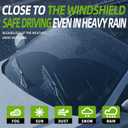 OEM QUALITY 26" + 18" PARRATI Premium All-Season Windshield Wiper Blades (Set of 2) (BLACK)