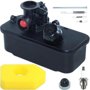 Plastic 494406 Fuel Tank with 795477 Carburetor Replaces 498809, 498809A, 494407, 494775, 497619, 498811, 699660, 794147, 794161, 795469 for 9T800 9T700 9T500 9S500 9M900 10A902 Engines