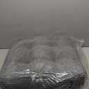 HIGOGOGO Tufted Corduroy Recliner Seat Cushion for Elderly, 20x20x6 Inch Extra Large Square Seat Cushion for Recliner Chair, Floor Pillow, Office Chair, Car, No Pressure on Thighs, Dark Grey