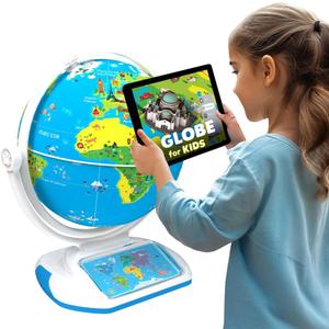 PlayShifu Interactive Globe for Kids Orboot Earth Explorer: Tech Powered Interactive Globe for Kids | Smart Gift for Ages 4+ | 400+ Wonders, 1000+ Facts | Constellation Mode & Fun Games | Magic Stylus | Educational STEM Toys for the future scientists
