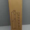 Coat Rack Wall Mount with Shelf, 26IN Wooden Coat Hanger Hooks Wall Mount with 8 Metal Hooks, Hanging Shelf with Hooks, Retro Walnut ([26 IN] B)