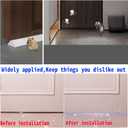 39in-Shower Threshold Water Dam,Shower Water Guard,Flexible Waterproof Splash,Self-Adhesive-Easy Install,for Use in Thresholds of Bathrooms and Kitchens Countertop Bedrooms(White) (White 1-m with holes)