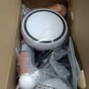 Umatoll Colorful Lighting Baby Balance Bike Toys for 1 Year Old Boys Gifts, Adjustable Seat Baby Walker, One Year Old Boy Birthday Gifts, 12-24 Months Toddler First Ride on Toys (Black)