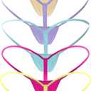 Mbotnee Women's G-Strings Micro Thongs Tiny Panties Underwear (Large)