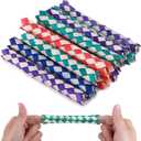 Piriuuo 24 Pieces Chinese Finger Trap Pet Bird Chew Toy Classic Bamboo Finger Trap Birds Foraging Toy Adult Birthday Party Favors Goodie Bag Stuffers