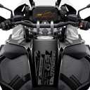 labelbike - 3D Sticker Motorcycle Tank Pad Protection and Decoration in Resin Compatible with BMW R 1250 GS Adventure Triple Black 2020-2022 - Color Black Gray