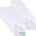 Pangda 100 Pcs 4'' x 4'' Clear Cast Acrylic Squares Plastic Sheets Square Transparent Panel Signs with Protective Paper for DIY Projects Photo Frame Display Craft(0.08'' Thick)