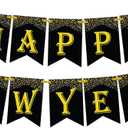 KatchOn, New Years Eve Party Supplies 2026 - Pack of 5 | 10 Feet, No DIY, Happy New Year Banner with 40 Inch, 2026 Balloons Gold | Happy New Years Decorations 2026 | New Year Decorations