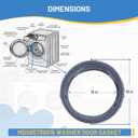 WM3400CW/00 Door Gasket For LG WM3400CW/00 Washer Door Boot WM3700HWA/03 WM3600HWA/00/03 MDS65736915 Door Gasket Seal Parts,Compatible For LG Front Load Washer Door Seal Replaces 4964148,EAP12748962