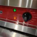 CROSSON 16"*16" Electric Chrome Plated Griddle,Commercial Countertop Flat Top Griddles with Non-Stick 2/5" Thick Iron Cooking Plate for Restaurant and home use-120V/1750W,Spatula Included