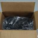 60 Pcs Metal Curtain Rings with Clips, Openable Drapery Rings for Windows Rods, 2 Inch Heavy Duty Rustproof Decorative Vintage Drapery Curtain Rods Hangers, Black