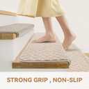 NEKL Bullnose Carpet Stair Treads for Wooden Steps Indoor 10" x 40"