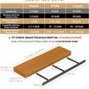 2pcs Floating Shelf Hardware Heavy Duty Hidden Shelf Brackets Support,Wall Mounting Invisible Floating Shelves Bracket with Jig (34" x 8" x 1.5" with Tools)