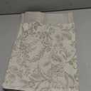 jinchan Linen Valance Curtain Farmhouse Floral Printed Small Window Curtain for Kitchen Rustic Country Light Filtering Valance for Living Room Bedroom 18 Inch Rod Pocket 1 Panel Sage Green on Beige