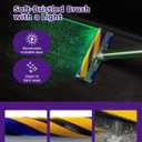 V12 V9 LED Fluffy Soft Roller Cleaner Head for Dyson V12 Detect Slim/V9 Motorbar/Digital Slim Replacement Parts, Hardwood Floor Attachment Dust Detect Green Light, Brush Accessories For Dyson V12 Slim