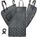 URPOWER Dog Seat Cover, 100% Waterproof Hammock 600D Heavy Duty Scratch Proof Nonslip Durable Soft Pet Back Seat Covers for Cars Trucks and SUVs