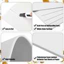 Frienda Foam Boards Thickness Foam Poster Boards for Presentation Board for School Crafts Office Art Projects(18 x 24 Inch,White,50 Pack)