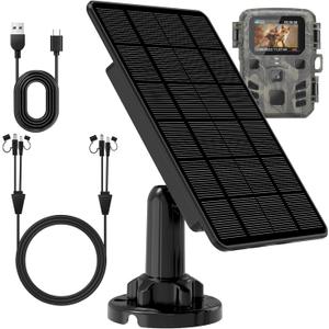 Trail Camera Solar Panel,Solar Battery Charger Kit for Trail Cameras,Solar Panel for Trail Camera-12V/6V/,5000mAH Rechargeable Lithium Battery IP65 Waterproof Trail Camera Solar Panel,Solar Battery Charger Kit for Trail Cameras,Solar Panel for Trail Camera-12V/6V/,5000mAH Rechargeable Lithium Battery IP65 Waterproof