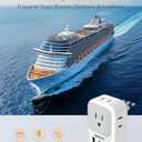 Italy Travel Plug Adapter 2 Pack, TESSAN Type L Adapter for Travel with 4 Outlets 3 USB (2 USB-C), Power Adaptor for US to Italy Chile Rome Uruguay Milan Libya