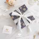 2 x HUIHUANG 1 inch Velvet Ribbon - White Frayed, Crinkled Silk for Gift Wrapping, Floral Bouquets, Ornaments, Crafts, Christmas Tree Decoration, Wreaths, Wedding Decor