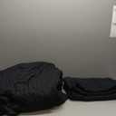 black comforter set, 2 pillowcases (20x36in), 1 king size blanket