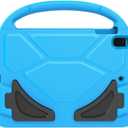 SUPLIK Kids Case for iPad 5th/6th Generation (9.7-inch, 2017/2018), iPad Air 2 Case with Screen Protector, iPad Pro 9.7 Durable Shockproof Protective Cover with Handle Stand for Kids, Blue