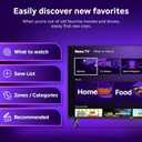 Roku Smart TV 32-Inch Select Series, 1080p Full HD TV Roku TV with Voice Remote Flat Screen LED Television with Wi-Fi for Streaming Live Local News, Sports, Family Entertainment