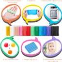 CiaraQ Small Modeling Clay Set, 12 Colors Safe & Non-Toxic Oven Bake Polymer Clay Starter Kit for Kids/Beginners