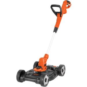 BLACK+DECKER 3-in-1 String Trimmer/Edger & Lawn Mower, 6.5-Amp, 12-Inch, Corded (MTE912)