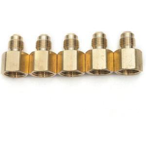 LTWFITTING Brass Flare 5/16" OD x 3/8" Female NPT Female Connector Tube Fitting(Pack of 5)