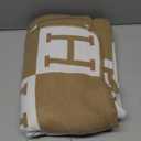 h Blanket Soft Throw Blanket Faux Fleece Cashmere Plaid Warm Shawl Thick Knitted Plush Cozy Comfy for Women Throw Blanket for Sofa Couch Bed Queen King Size 55x66 in (Khaki)