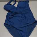 BMJL Women's Tummy Control Swimsuits Mesh Sexy One Piece Bathing Suits Slimming V Neck Swimwear M