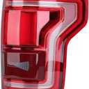 LED Tail Light Assembly Compatible with 2015 2016 2017 Ford F150 Raptor Lariat Limited Platinum King Ranch Right Passenger Side Taillight Rear Brake Lamp Signal Assembly with Blind Spot # HL3Z13404D