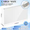 4 Pcs 11 x 17 Inch View Binders with Cover Pocket 2 Inch 3 Rings Heavy Duty View D Ring Binders Economy Holds 11" x 17" Paper for Artwork Blueprints, Office, Home, Work Places (White)