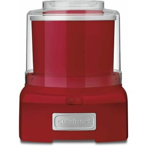 Cuisinart Ice Cream Maker Machine, 1.5 Quart Double Insulated Ice Cream Machine, Sorbet and Frozen Yogurt Maker, Ready in 20 Minutes, ICE-21RP1, Red