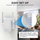 WiFi Extender Signal Booster for Home - 2026 WiFi Signal Amplifier, 1200Mbps Dual-Band (5.8G & 2.4G) WiFi Repeater Signal with Quick WPS Installation, Long Range up to 12880 Sq Ft and 105 Devices