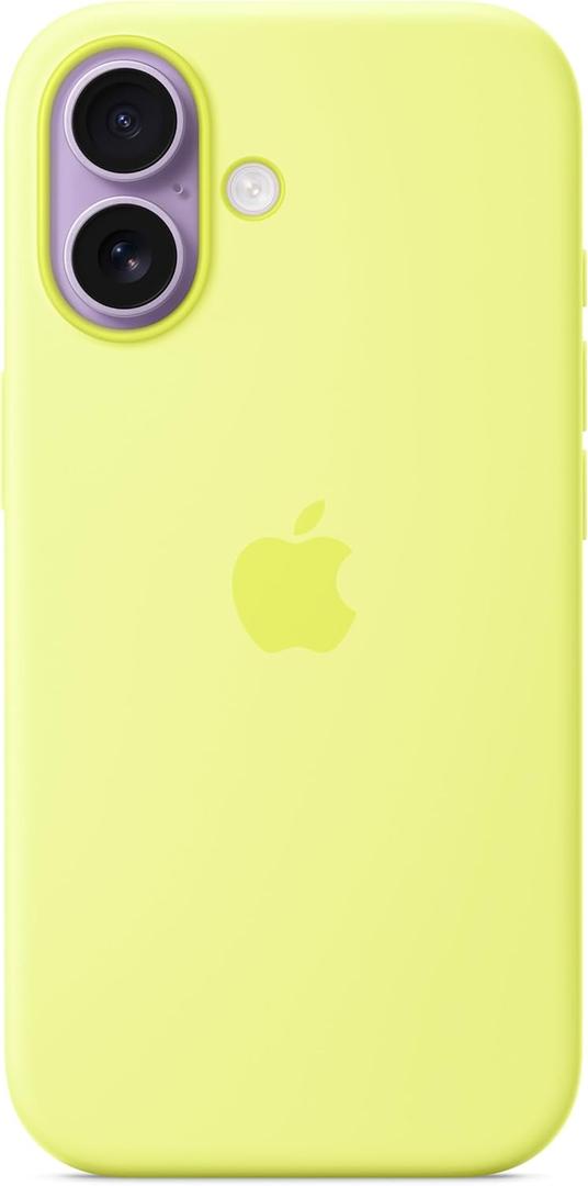 Apple iPhone 17 Silicone Case with MagSafe and Camera Control: Lightweight Phone Case, Wireless Charging Compatible, Smooth Matte Finish; Neon Yellow