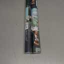 2 x VaryPaper Jungle Tiger Peel and Stick Wallpaper Tropical Leaf Wallpaper for Bedroom Bathroom Self Adhesive Removable Animal Wall Paper Decorative Contact Paper for Walls Cabinets Drawers 17.7''x78.7'' (Navy Blue, Green, Orange)