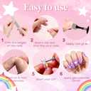 OPkssnails Extra Short Almond Kid Nail Tips,360Pcs Soft Gel Nail Tips Pre-Shaped Press On Nails For Kids,Clear Acrylic Half Matte Full Cover Fake Nail For Kids DIY Extension & Salon Use12 Sizes