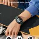 Magnetic Sport Bands Patented Compatible with Apple Watch Band 49mm 46mm 45mm 44mm for Men Women, Nylon Strap Replacement for iWatch Ultra/ 3/ 2/ 1 Olive Green