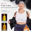 GYDEK Waist Trainer Corset for Women Tummy Control Sport Workout Waist Cincher Zipper Body Shaper Vest with Adjustable Straps XL